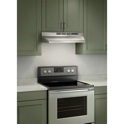 30 under cabinet range hood stainless steel 400 cfm|range fans ducted 30 inch.